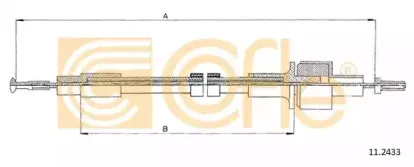 11.2433 COFLE Трос, управление сцеплением