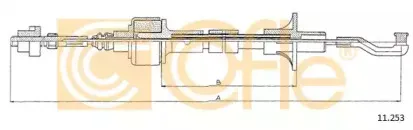 11.253 COFLE Трос, управление сцеплением