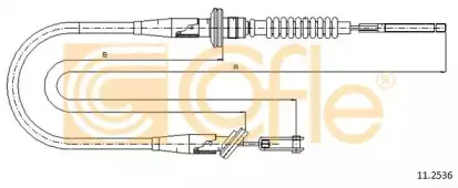 11.2536 COFLE Трос, управление сцеплением
