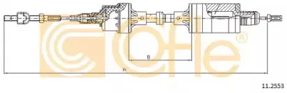 11.2553 COFLE Трос, управление сцеплением