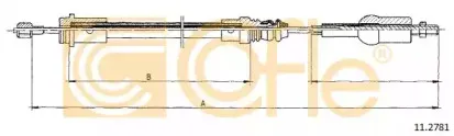 11.2781 COFLE Трос, управление сцеплением