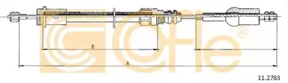 11.2783 COFLE Трос, управление сцеплением