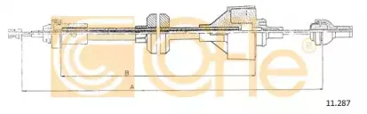 11.287 COFLE Трос, управление сцеплением
