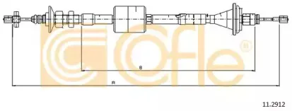 11.2912 COFLE Трос, управление сцеплением