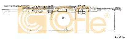 11.2971 COFLE Трос, управление сцеплением