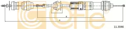 11.3046 COFLE Трос, управление сцеплением