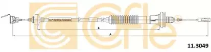 11.3049 COFLE Трос, управление сцеплением
