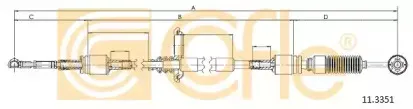 11.3351 COFLE Трос, ступенчатая коробка передач
