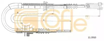 11.3910 COFLE Трос, управление сцеплением