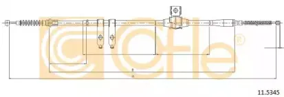 11.5345 COFLE Трос, стояночная тормозная система