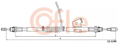 11.5349 COFLE Трос, стояночная тормозная система