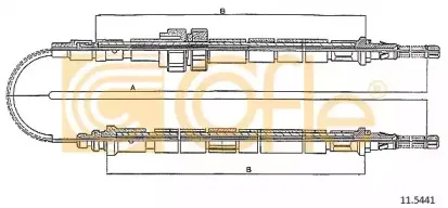 11.5441 COFLE Трос, стояночная тормозная система