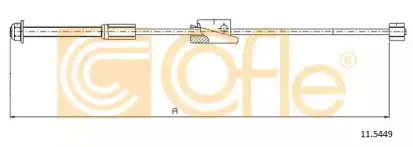 11.5449 COFLE Трос, стояночная тормозная система