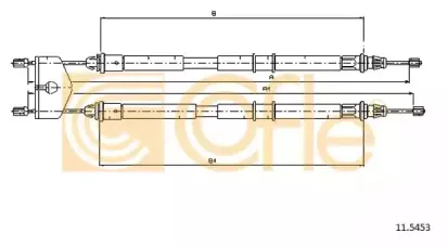 11.5453 COFLE Трос, стояночная тормозная система