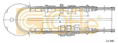 11.548 COFLE Трос, стояночная тормозная система