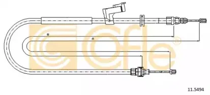 11.5494 COFLE Трос, стояночная тормозная система