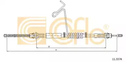 11.5574 COFLE Трос, стояночная тормозная система