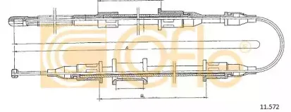 11.572 COFLE Трос, стояночная тормозная система