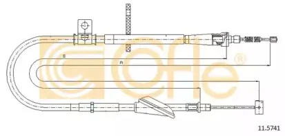 11.5741 COFLE Трос, стояночная тормозная система