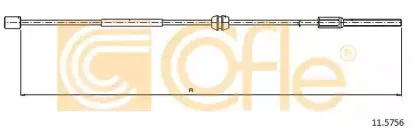 11.5756 COFLE Трос, стояночная тормозная система