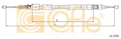 11.5759 COFLE Трос, стояночная тормозная система