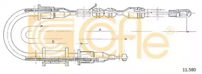 11.580 COFLE Трос, стояночная тормозная система