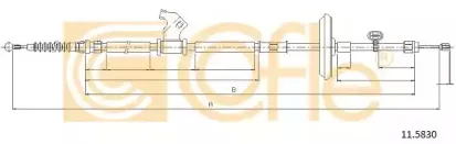 11.5830 COFLE Трос, стояночная тормозная система
