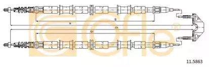 11.5863 COFLE Трос, стояночная тормозная система