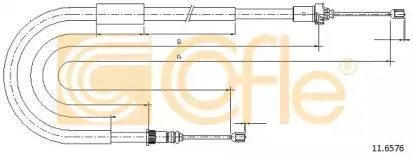 11.6576 COFLE Трос, стояночная тормозная система