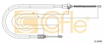 11.6584 COFLE Трос, стояночная тормозная система