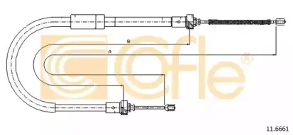 11.6661 COFLE Трос, стояночная тормозная система