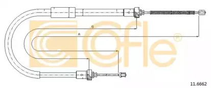 11.6662 COFLE Трос, стояночная тормозная система