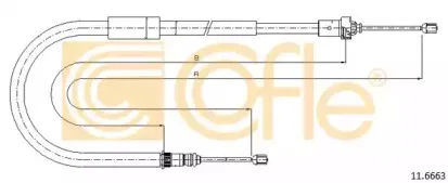 11.6663 COFLE Трос, стояночная тормозная система