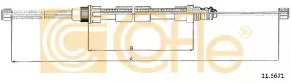 11.6671 COFLE Трос, стояночная тормозная система