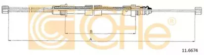 11.6674 COFLE Трос, стояночная тормозная система