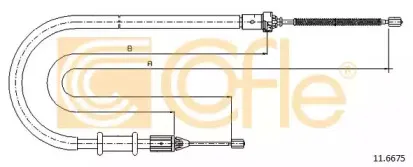 11.6675 COFLE Трос, стояночная тормозная система