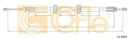 11.6681 COFLE Трос, стояночная тормозная система