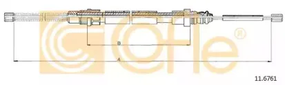 11.6761 COFLE Трос, стояночная тормозная система