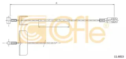 11.6816 COFLE Трос, стояночная тормозная система