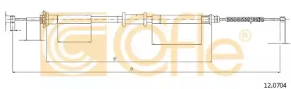 12.0704 COFLE Трос, стояночная тормозная система