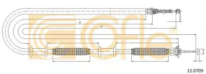 12.0709 COFLE Трос, стояночная тормозная система