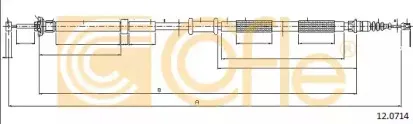 12.0714 COFLE Трос, стояночная тормозная система