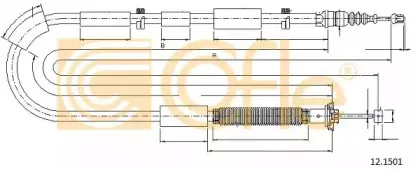 12.1501 COFLE Трос, стояночная тормозная система