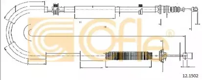 12.1502 COFLE Трос, стояночная тормозная система