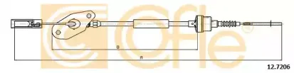 12.7206 COFLE Трос, управление сцеплением