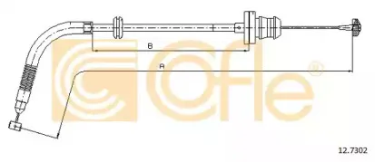12.7302 COFLE Тросик газа