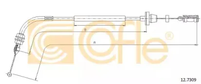 12.7309 COFLE Тросик газа