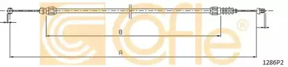 1286P2 COFLE Тросик замка капота