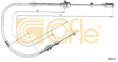 1403.4 COFLE Тросик газа