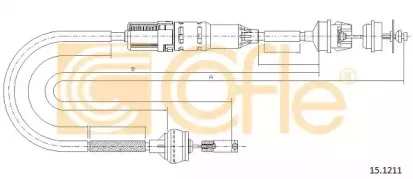 15.1211 COFLE Трос, управление сцеплением